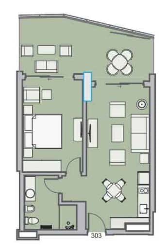2-комнатная квартира, 73 м², этаж 3 в ЖК "Dreamland Oasis"