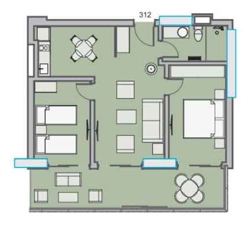 3-ოთახიანი ბინა, 76.19 მ², 3 სართული, Dreamland Oasis ბათუმში