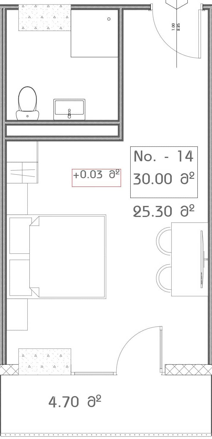 单间，30 m²，3 层，位于“Mardi Aquapark Wellness Resort”
