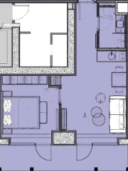 studio, 50.14 m², 11 floor in "Radisson Residences"