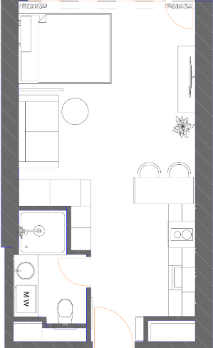 Студия, 34.88 м², 26 этаж в ЖК "7th Heaven Residence"
