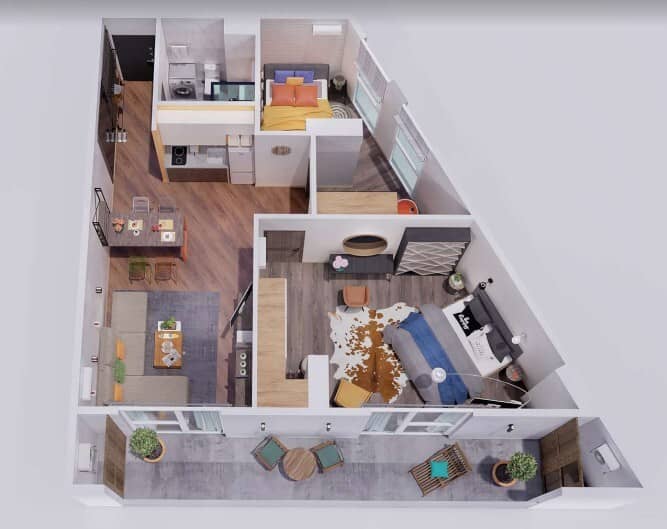 3-комнатная квартира, 88.41 м², 6 этаж в ЖК "Lux Tower"