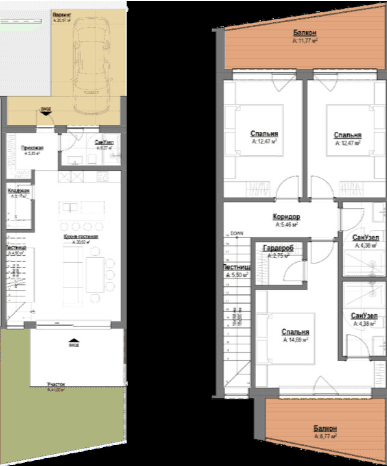 3-bedroom apartment, 150.47 m², 0 floor, Polo Signature in Batumi