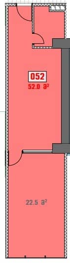 单间，52 m²，5 层，位于“White House”