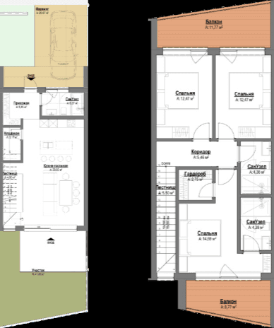 3-bedroom apartment, 150.47 m², 0 floor, Polo Signature in Batumi