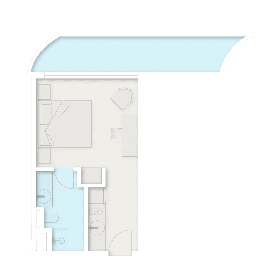 Студия, 41.6 м², 2 этаж в ЖК "Next Collection"