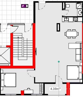 1-bedroom apartment, 84.5 m², 2 floor, Lemon Garden in Batumi