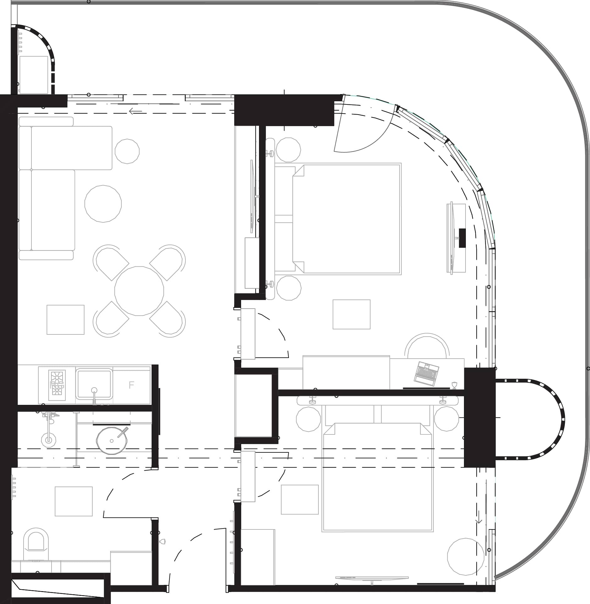 三居室公寓，82.1 m²，15 层，位于“Montemar”