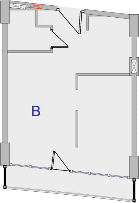 一居室公寓，43.8 m²，9 层，位于“Metro City Residence”