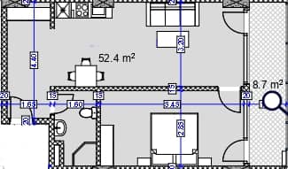 1-bedroom apartment, 61.1 m², 14 floor in "Modern Ultra"