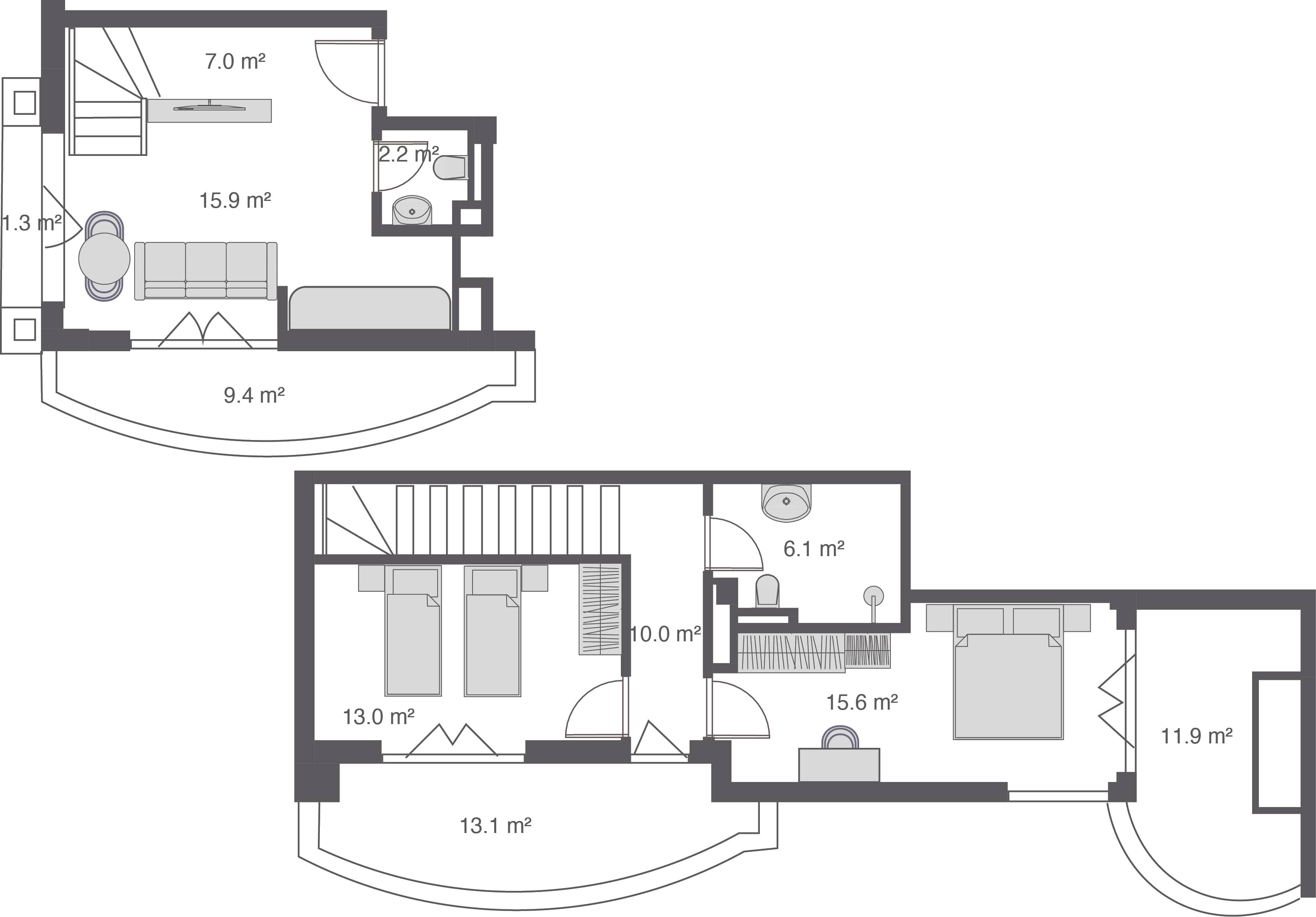 3-комнатная квартира, 105.5 м², 4 этаж в ЖК "Wyndham Grand Family Club"