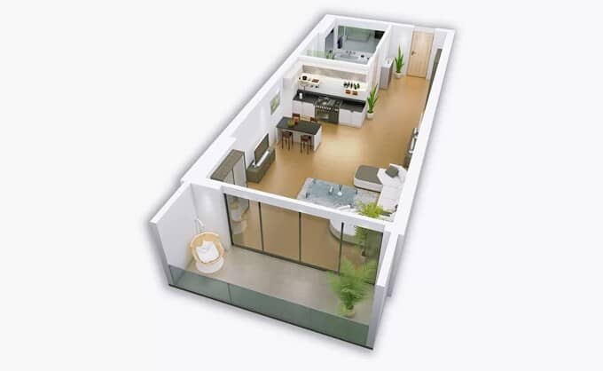 studio, 30 m², 30 floor, Dar Tower in Batumi