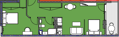 1-bedroom apartment, 56.27 m², 8 floor, Palm Residence in Batumi