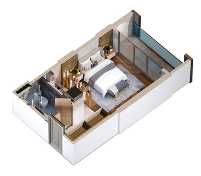 studio, 29.2 m², 19 floor in "LemonGarden Residence & Spa"