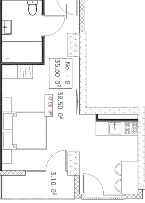 studio, 35.6 m², 7 floor, Mardi Aquapark Wellness Resort in Batumi