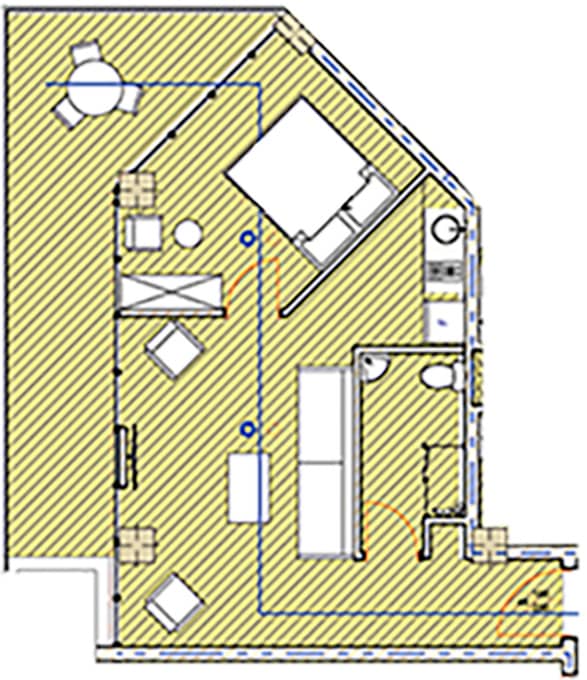 两居室公寓，53.1 m²，5 层，位于“Citron Residence Chakvi”