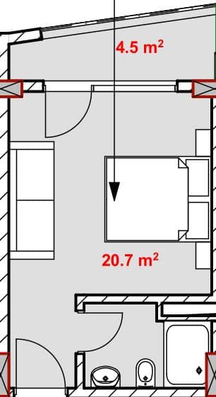Студия, 25.1 м², 9 этаж в ЖК "Green Side Gonio"