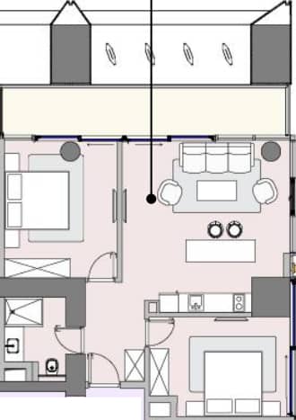 1-bedroom apartment, 80.3 m², 19 floor in "Next Address"