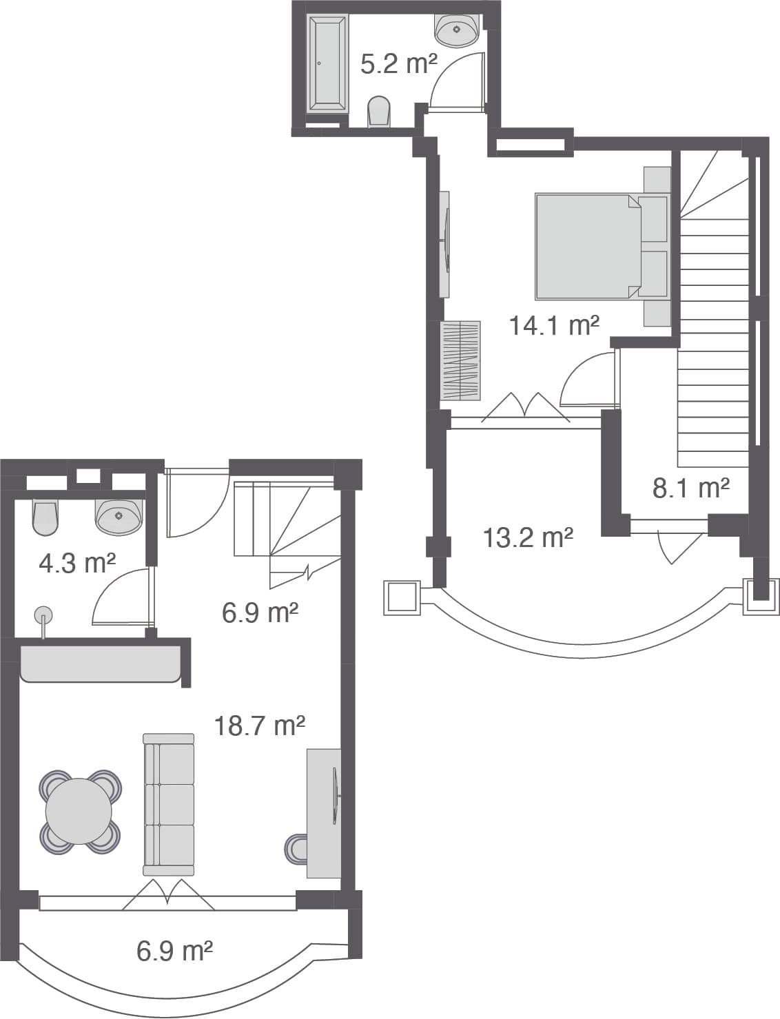 3-комнатная квартира, 77.4 м², 4 этаж в ЖК "Wyndham Grand Family Club"