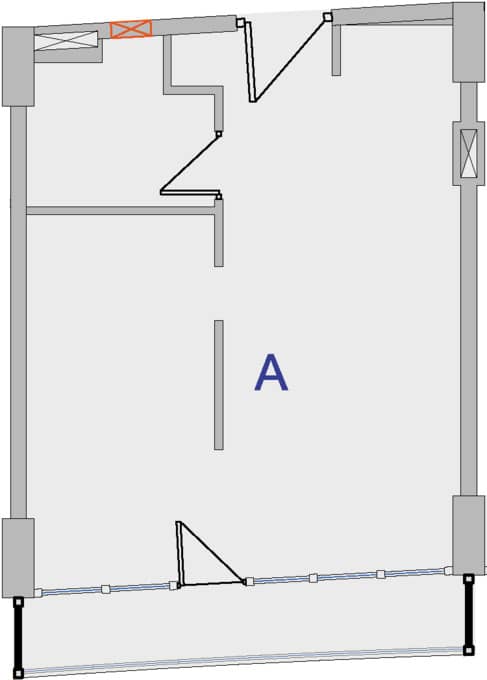 一居室公寓，43.3 m²，9 层，位于“Metro City Residence”