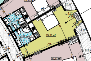 studio, 34.2 m², 18 floor, Bi Residence in Batumi