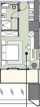 studio, 32.6 m², 26 floor in "Next Address"