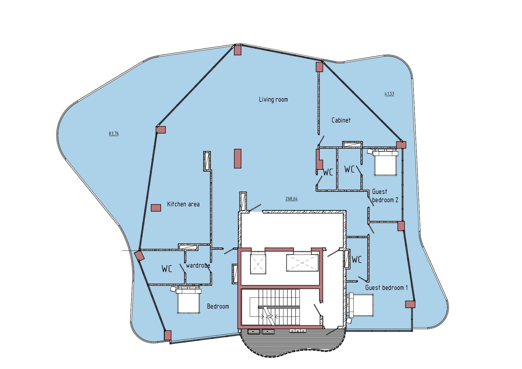 3-комнатная квартира, 382.11 м², 9 этаж в ЖК "Mardi Hills"