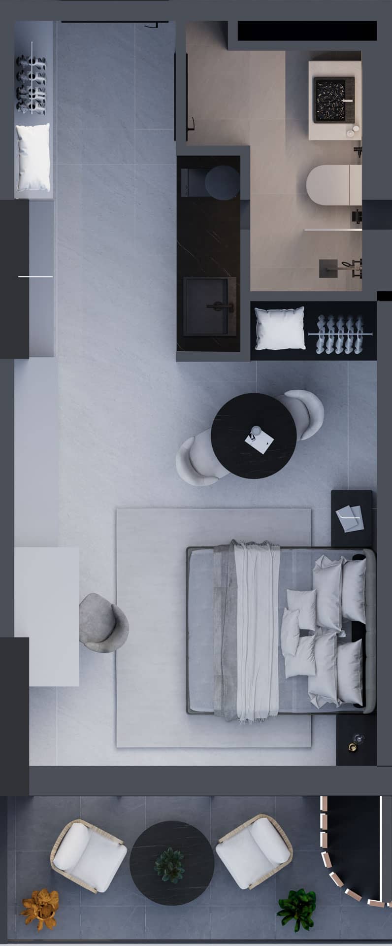 一居室公寓，35 m²，16 层，位于“Montemar”