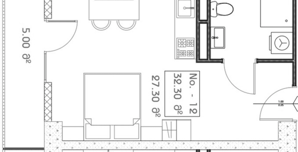 studio, 32.3 m², 12 floor, Mardi Aquapark Wellness Resort in Batumi