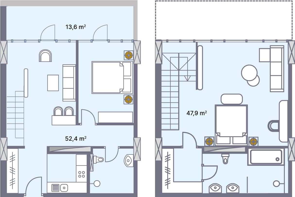 apartment, 113.9 m², 10 floor in "Wyndham Grand Aqua"