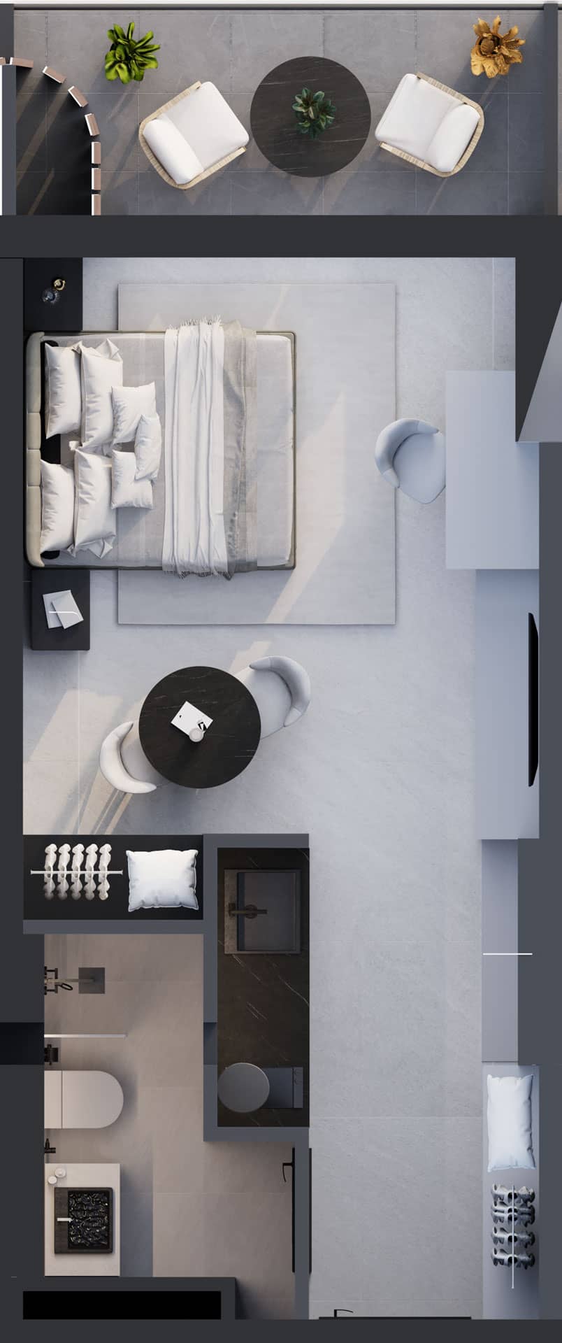 1-комнатная квартира, 35 м², 16 этаж в ЖК "Montemar"