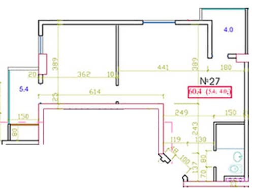2-bedroom apartment, 60.4 m², 6 floor in "Sea Level"