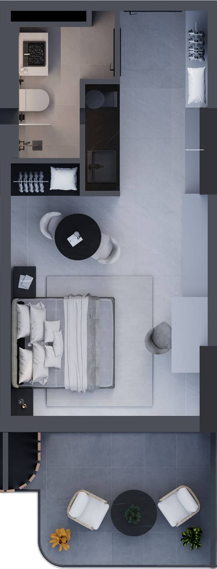 1-bedroom apartment, 37.9 m², 11 floor, Montemar in Batumi