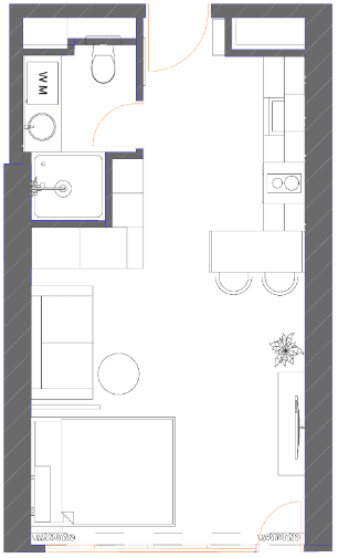 1-bedroom apartment, 33.33 m², 33 floor in "7th Heaven Residence"
