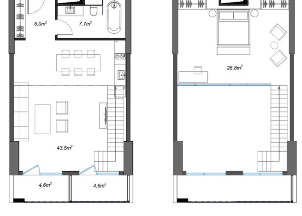 studio, 65.4 m², 19 floor, Next White in Batumi