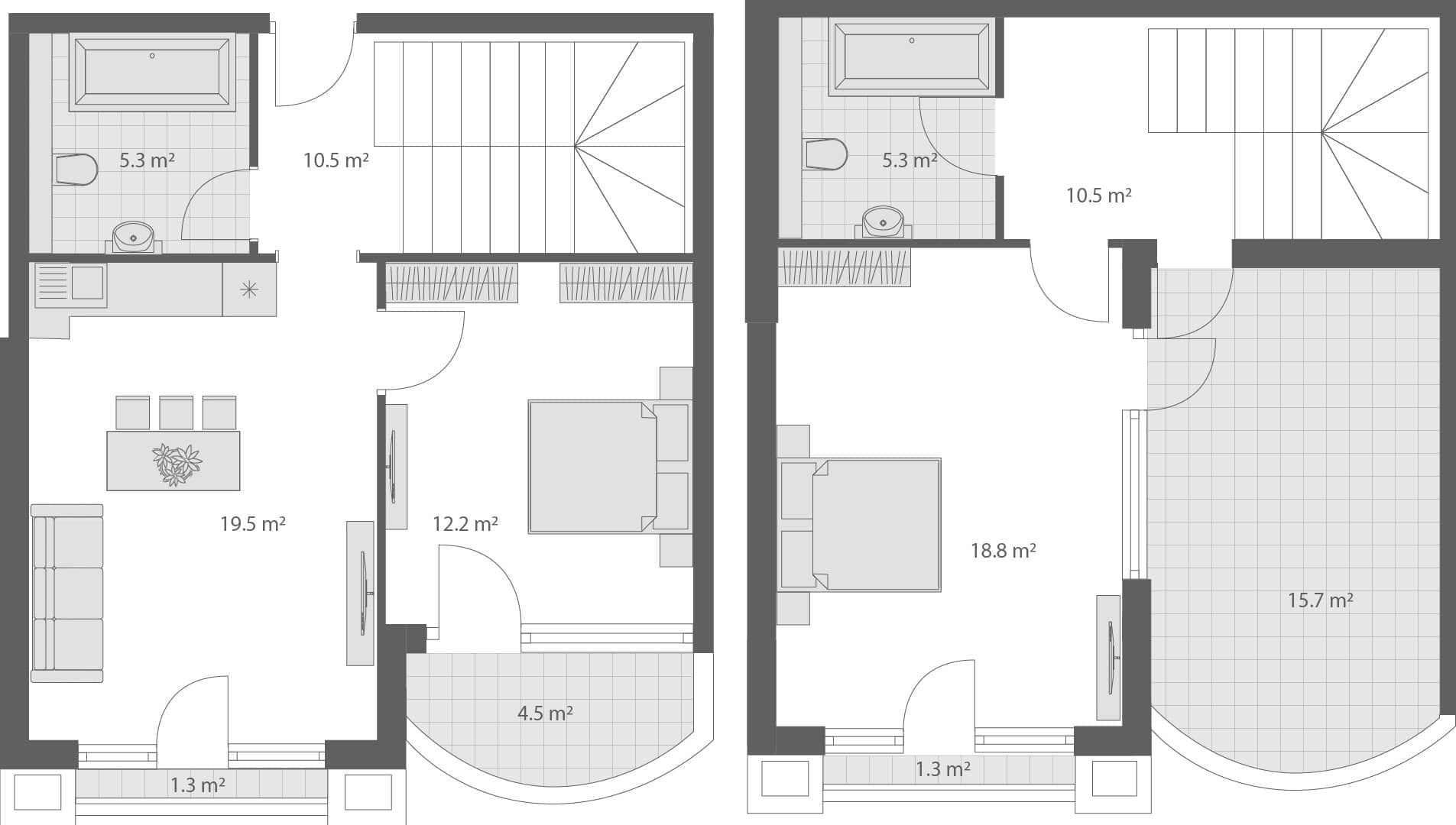 3-bedroom apartment, 104.9 m², 4 floor in "Wyndham Grand Family Club"