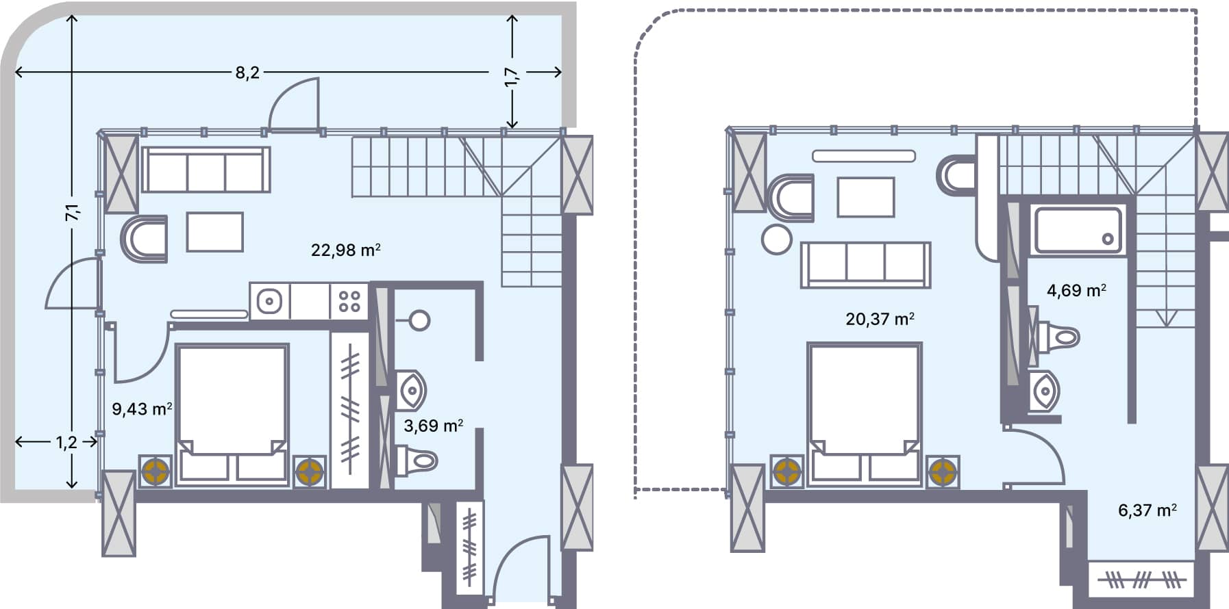 Квартира, 89 м², 10 этаж в ЖК "Wyndham Grand Aqua"