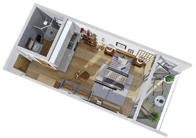 Студия, 27.87 м², 11 этаж в ЖК "Green House"