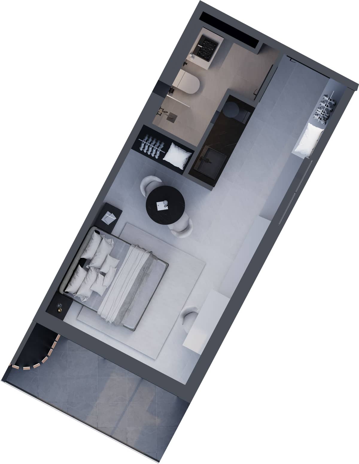 1-комнатная квартира, 33.9 м², 16 этаж в ЖК "Montemar"