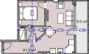 1-bedroom apartment, 50 m², 25 floor in "Modern Ultra"
