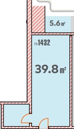 სტუდიო, 39.8 მ², 14 სართული, Ande Metropolis ბათუმში