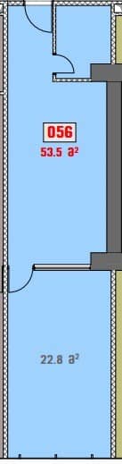 studio, 53.5 m², 5 floor, White House in Batumi