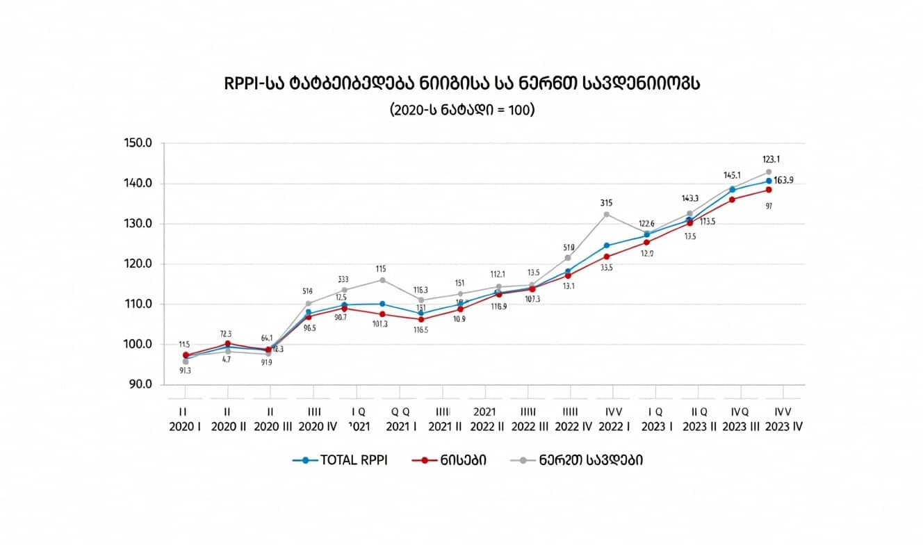 ახალი შენობების ფასების ზრდა უკანასკნელი 3 წლის განმავლობაში