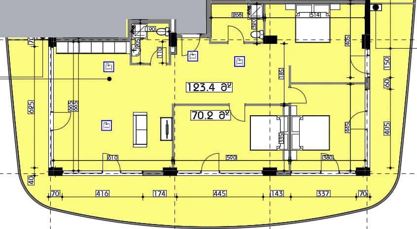 3-bedroom apartment, 193.6 m², 10 floor in "Swiss village"