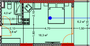 studio, 33.4 m², 4 floor in "Lagoon Resort"
