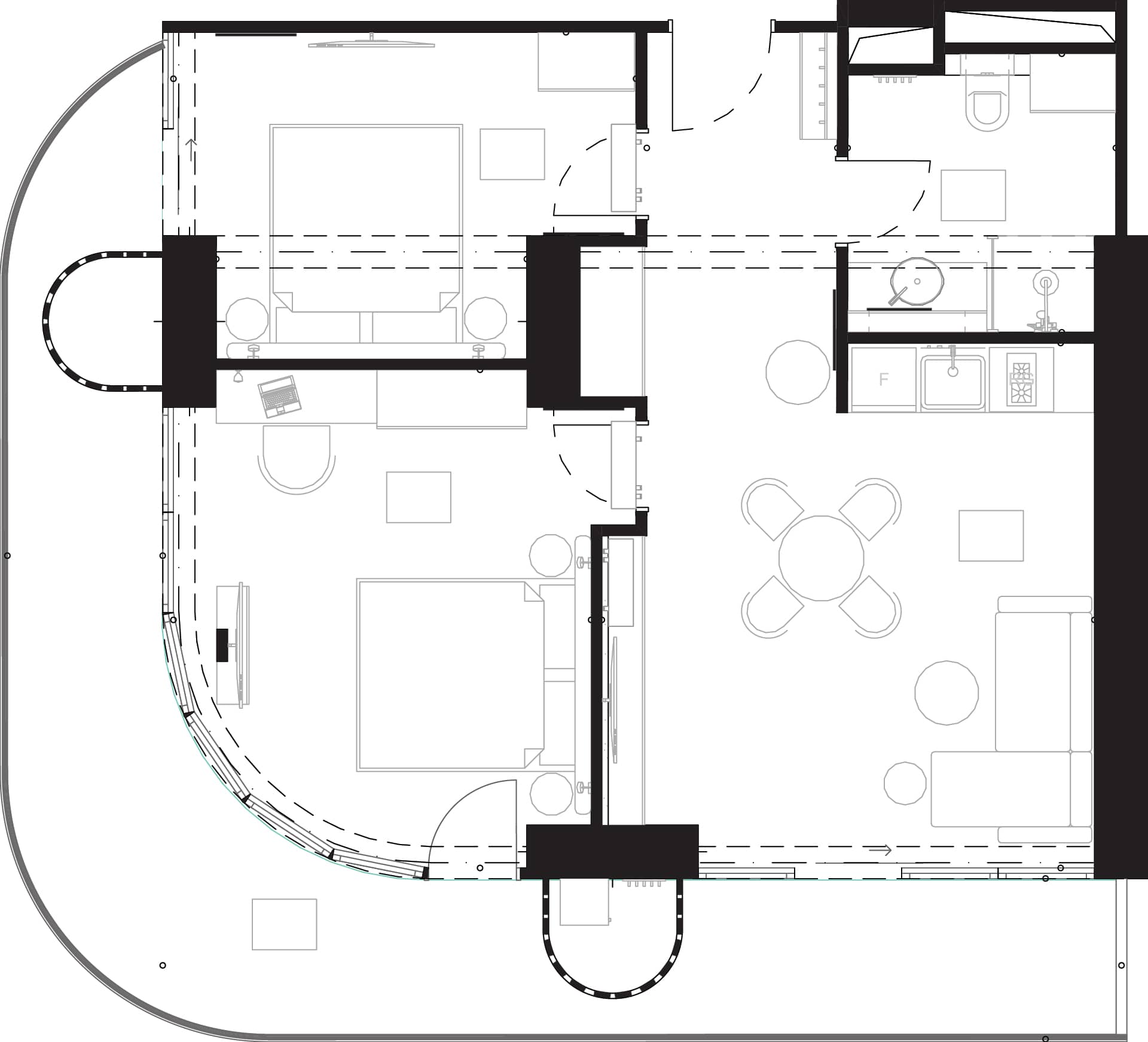 三居室公寓，91.2 m²，15 层，位于“Montemar”