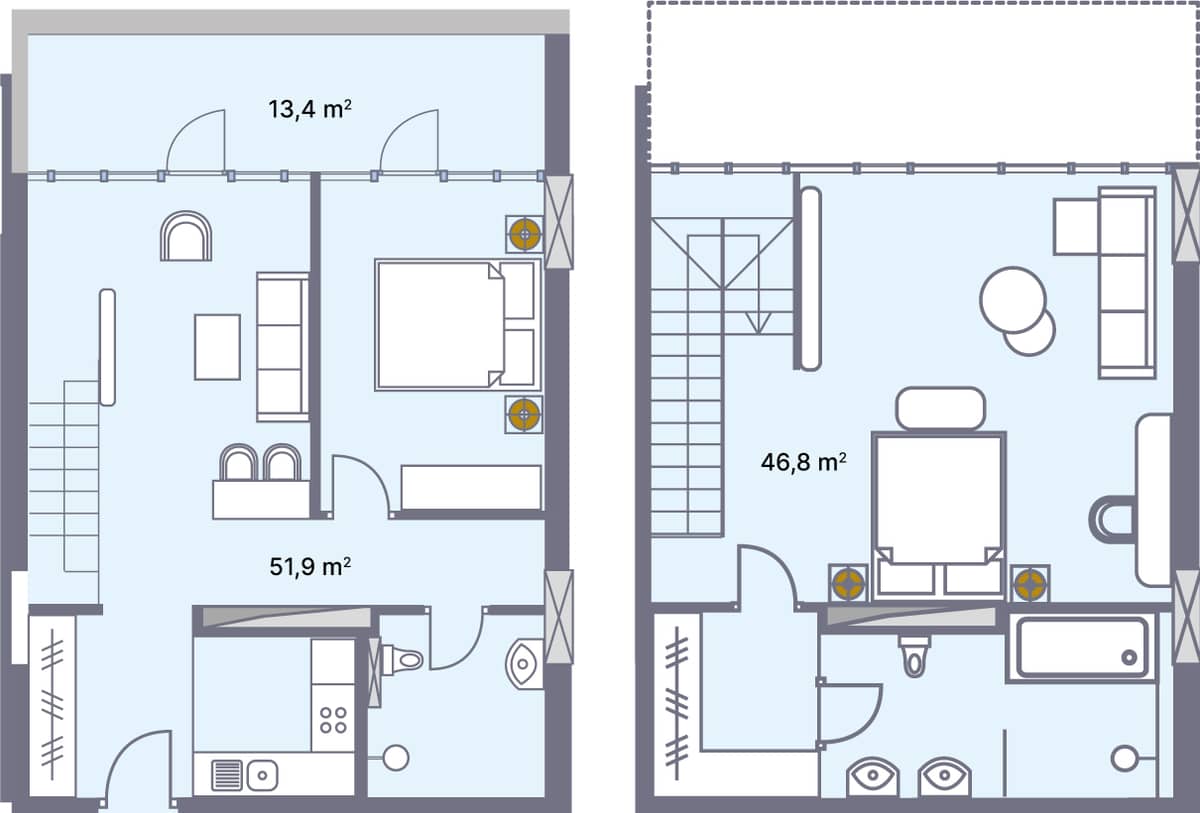 apartment, 112.1 m², 10 floor, Wyndham Grand Aqua in Batumi