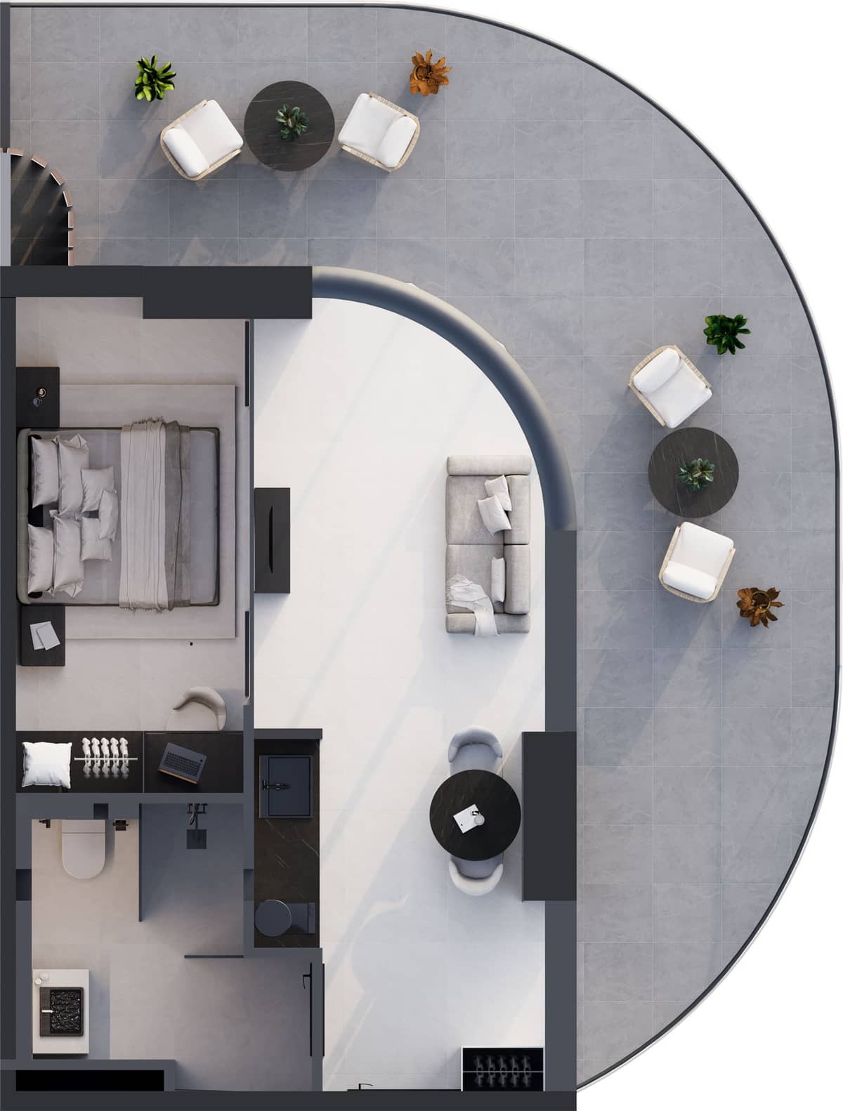 2-bedroom apartment, 72.1 m², 9 floor, Montemar in Batumi