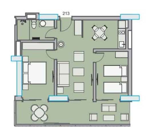 3-ოთახიანი ბინა, 73.94 მ², 2 სართული, Dreamland Oasis ბათუმში
