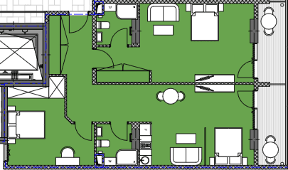 2-комнатная квартира, 102.75 м², 10 этаж в ЖК "Palm Residence"